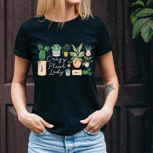Crazy Plant Lady   Grafische Waterverf Potentiële  T-shirt