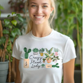 Crazy Plant Lady | Grafische Waterverf Potentiële  Tri-Blend Shirt