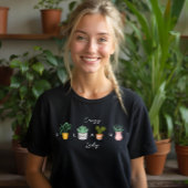 Crazy Plant Lady | Grafische Waterverf Potentiële  Tri-Blend Shirt