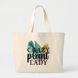 Crazy Plant Lady Grote Tote Bag