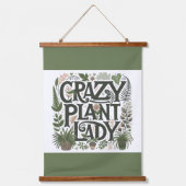 Crazy Plant Lady Hangend Wandkleed (Voorkant)