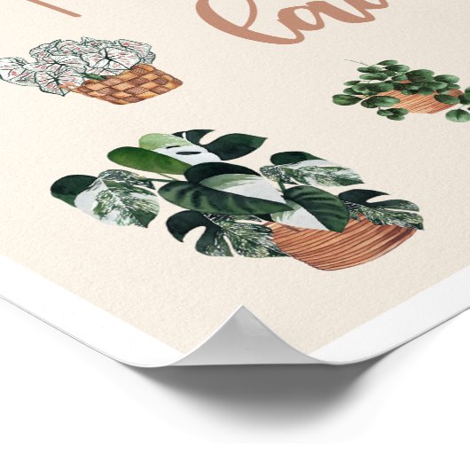 Crazy Plant Lady Illustration Poster (Hoek)