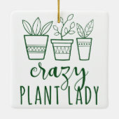 CRAZY PLANT LADY KERAMISCH ORNAMENT (Achterkant)