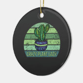 Crazy Plant Lady Keramisch Ornament (Links)
