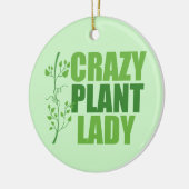 Crazy Plant Lady Keramisch Ornament (Links)