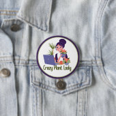 Crazy Plant Lady Knop Ronde Button 7,6 Cm (In situ)