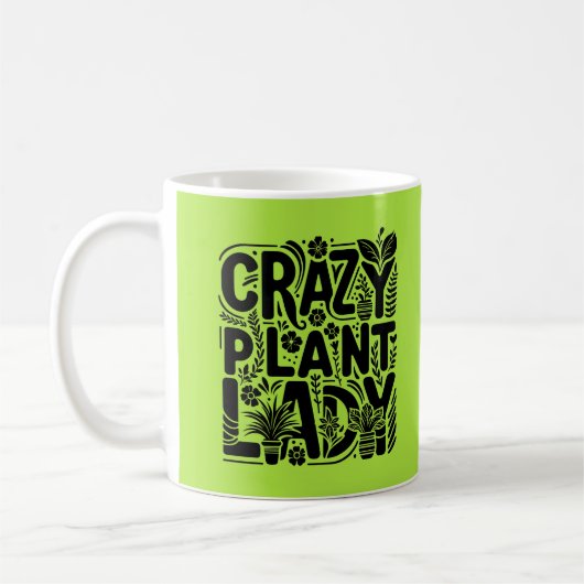 Crazy Plant Lady Koffiemok (Links)