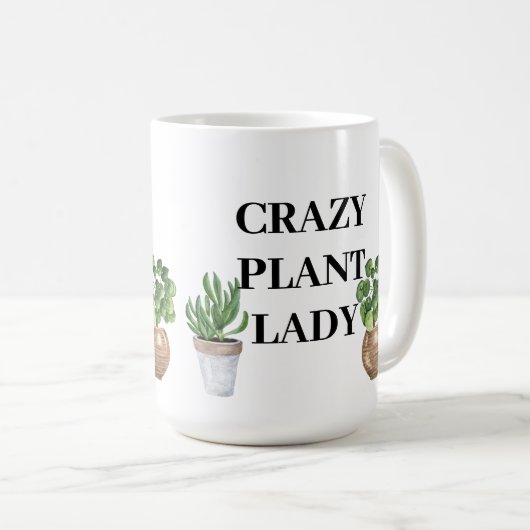 Crazy Plant Lady Koffiemok (Voorkant rechts)