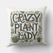 Crazy Plant Lady Kussen (Achterkant)