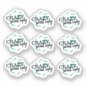 Crazy Plant Lady Leaf Wreater Sticker Set (Voorkant)