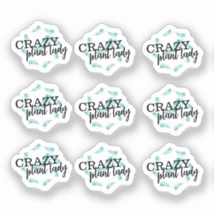 Crazy Plant Lady Leaf Wreater Sticker Set