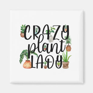 Crazy Plant Lady Magnet Classic