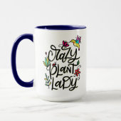 Crazy Plant Lady, met de hand geschreven Mok (Links)