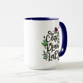 Crazy Plant Lady, met de hand geschreven Mok (Voorkant rechts)