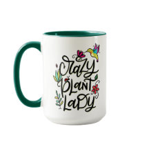 Crazy Plant Lady, met de hand geschreven