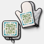 Crazy Plant Lady Ovenwant & Pannenlap Set (Voorkant / Achterkant)