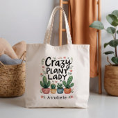 Crazy Plant Lady Personalized Tote Bag