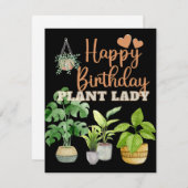 Crazy plant lady, plant moeder verjaardag (Voorkant / Achterkant)