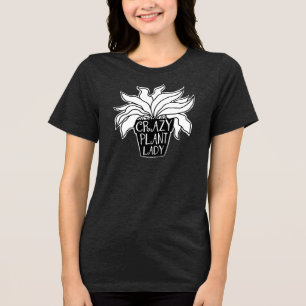 Crazy Plant Lady Pothouseplant Tri-Blend Shirt