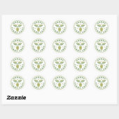 Crazy Plant Lady Ronde Sticker (Vel)