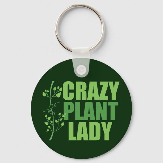Crazy Plant Lady Sleutelhanger (Voorkant)