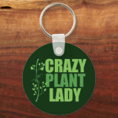 Crazy Plant Lady Sleutelhanger (Voorkant)
