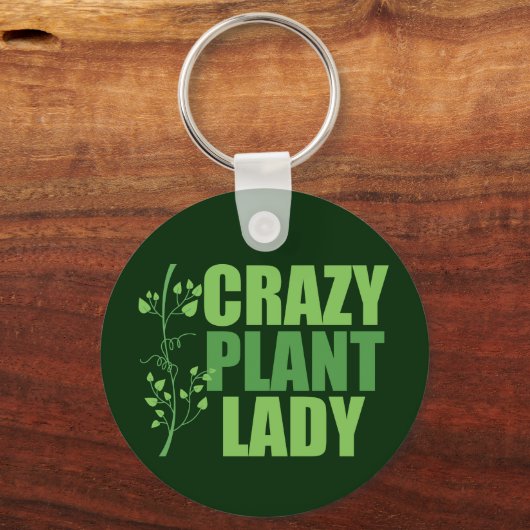 Crazy Plant Lady Sleutelhanger (Voorkant)
