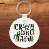 Crazy Plant Lady Sleutelhanger (Achterkant)