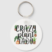 Crazy Plant Lady Sleutelhanger (Achterkant)