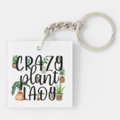Crazy Plant Lady Sleutelhanger (Achterkant)