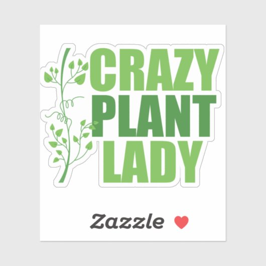 Crazy Plant Lady Sticker (Vel)
