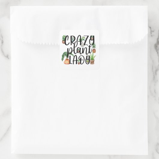 Crazy Plant Lady Sticker (Tas)