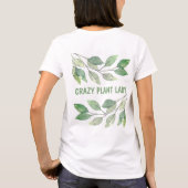 Crazy Plant Lady T-shirt (Achterkant)