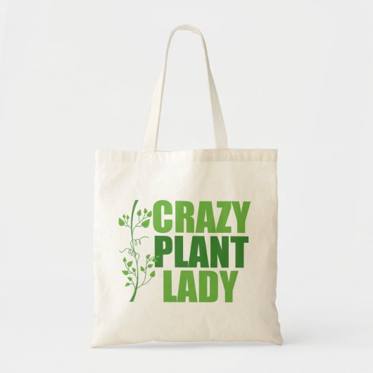 Crazy Plant Lady Tote Bag (Voorkant)