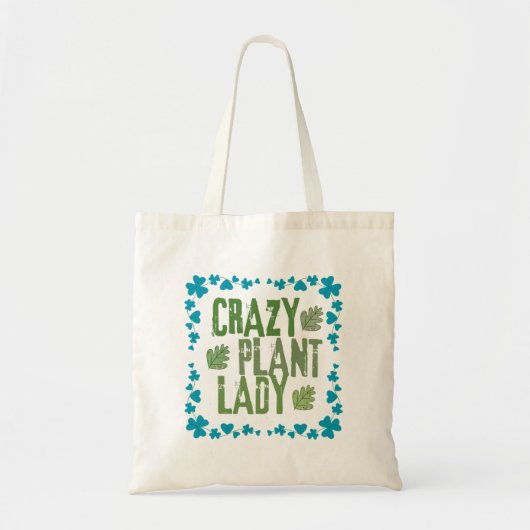 Crazy Plant Lady Tote Bag (Voorkant)