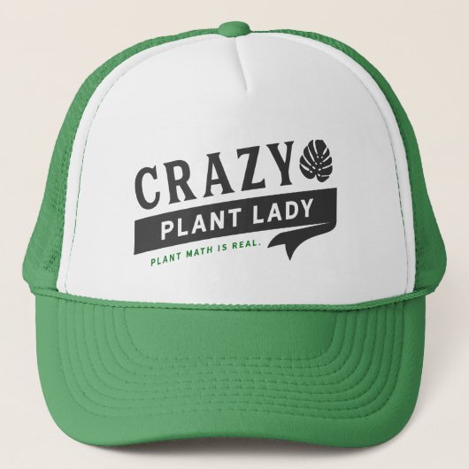 Crazy Plant Lady Trucker Hat Pet (Voorkant)