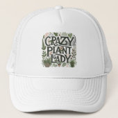 Crazy Plant Lady Trucker Pet (Voorkant)