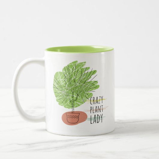 Crazy Plant Lady Tweekleurige Koffiemok (Links)