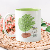 Crazy Plant Lady Tweekleurige Koffiemok