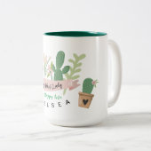 Crazy Plant Lady Two-Tone Coffee Mok (Voorkant rechts)