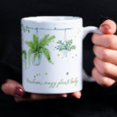 Crazy Plant Lady Waterverf Persoonlijke naam Koffiemok