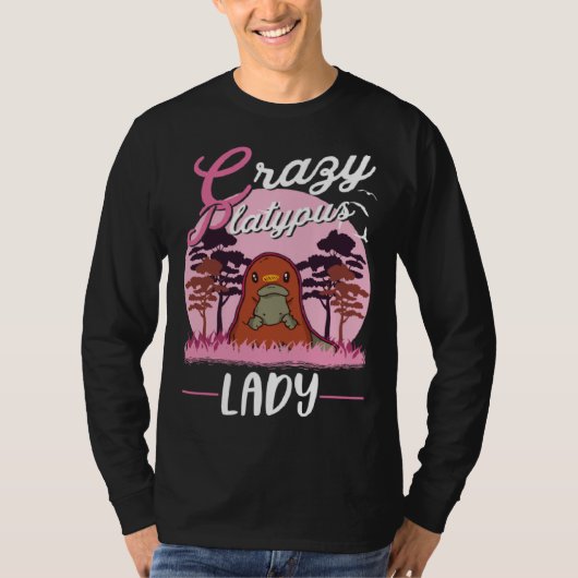 Crazy Platypus lady Platypus Girl T-shirt (Voorkant)