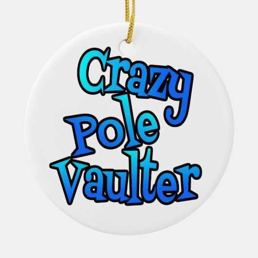 Crazy Pole Vaulter Keramisch Ornament (Voorkant)