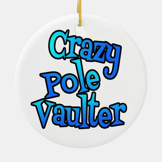 Crazy Pole Vaulter Keramisch Ornament (Achterkant)