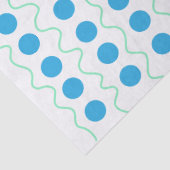 Crazy Polka Dot Blue Tissue Paper Tissuepapier (Detail)
