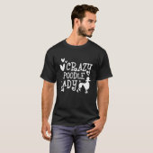 Crazy Poodle Dames - Moederdag Hondenliefhebber T-shirt (Voorkant volledig)