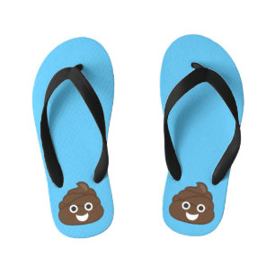Crazy Poop Emoji Kinder Teenslippers