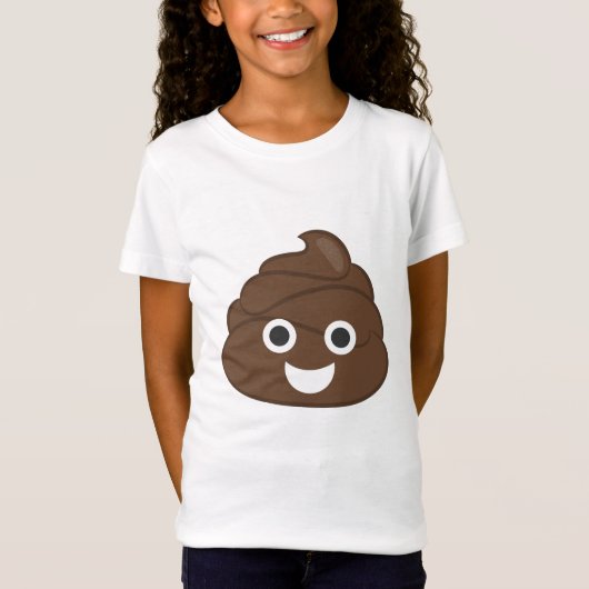 Crazy Poop Emoji T-shirt (Voorkant)