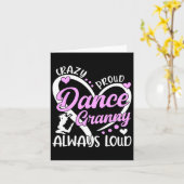 Crazy Proud Dance Granny Dansen Granny van een Dan Kaart (Gele Bloem)