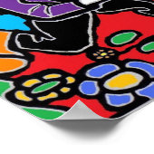 Crazy Psychadelic Colors Poster (Hoek)